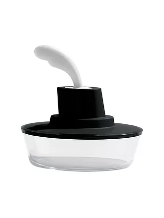 ALESSI | Butterdose Ship Shape 15,5cm Schwarz | 